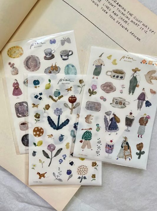 Pion Washi Paper Stickers