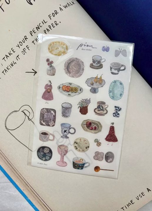 Pion Washi Stickers - Pottery
