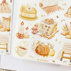 Lettoon Sticker Sheet - Autumn In My Heart