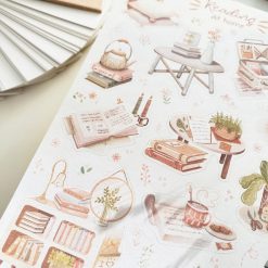 Lettoon Sticker Sheet - Reading At Home