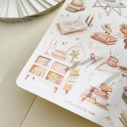 Lettoon Sticker Sheet - Reading At Home