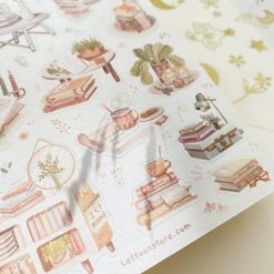 Lettoon Sticker Sheet - Reading At Home