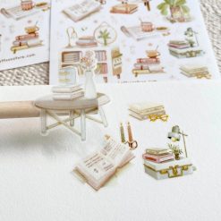 Lettoon Sticker Sheet - Reading At Home
