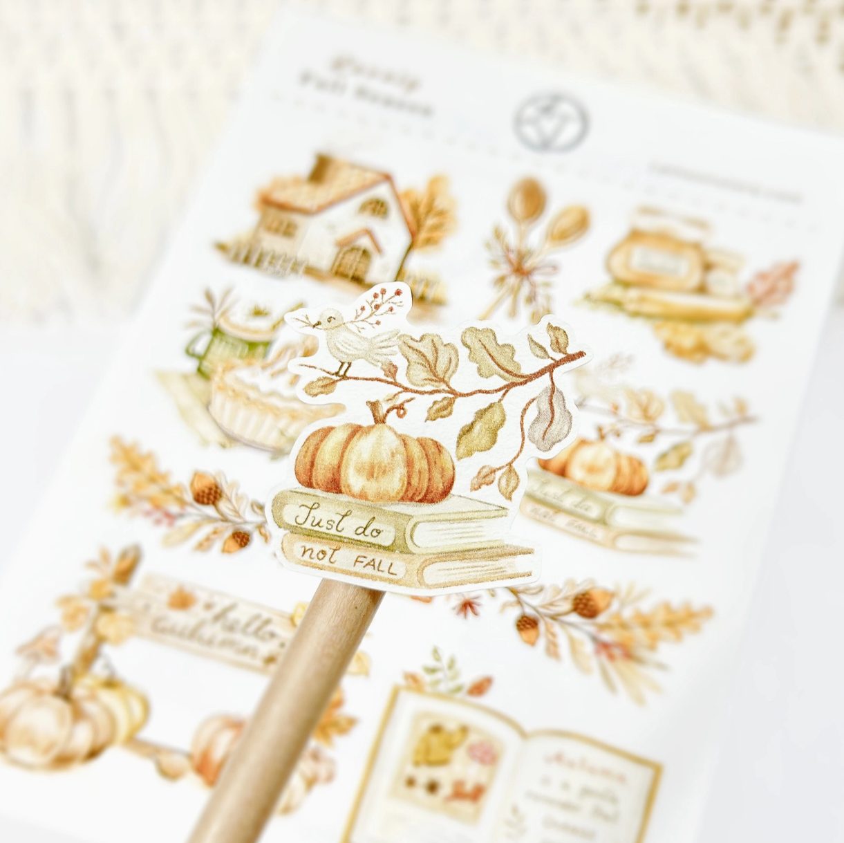 Lettoon Sticker Sheet - Lovely Fall Season
