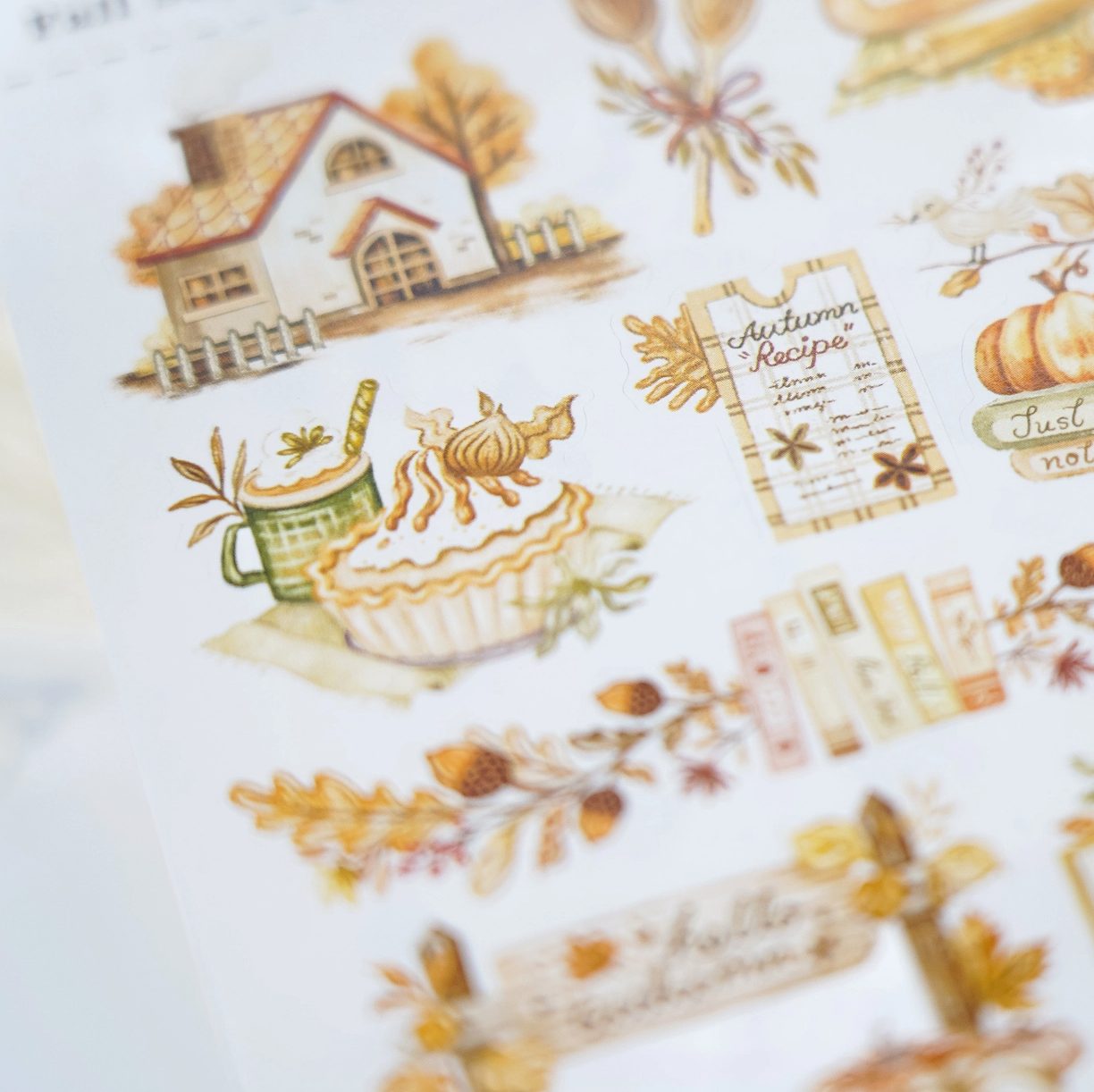 Lettoon Sticker Sheet - Lovely Fall Season