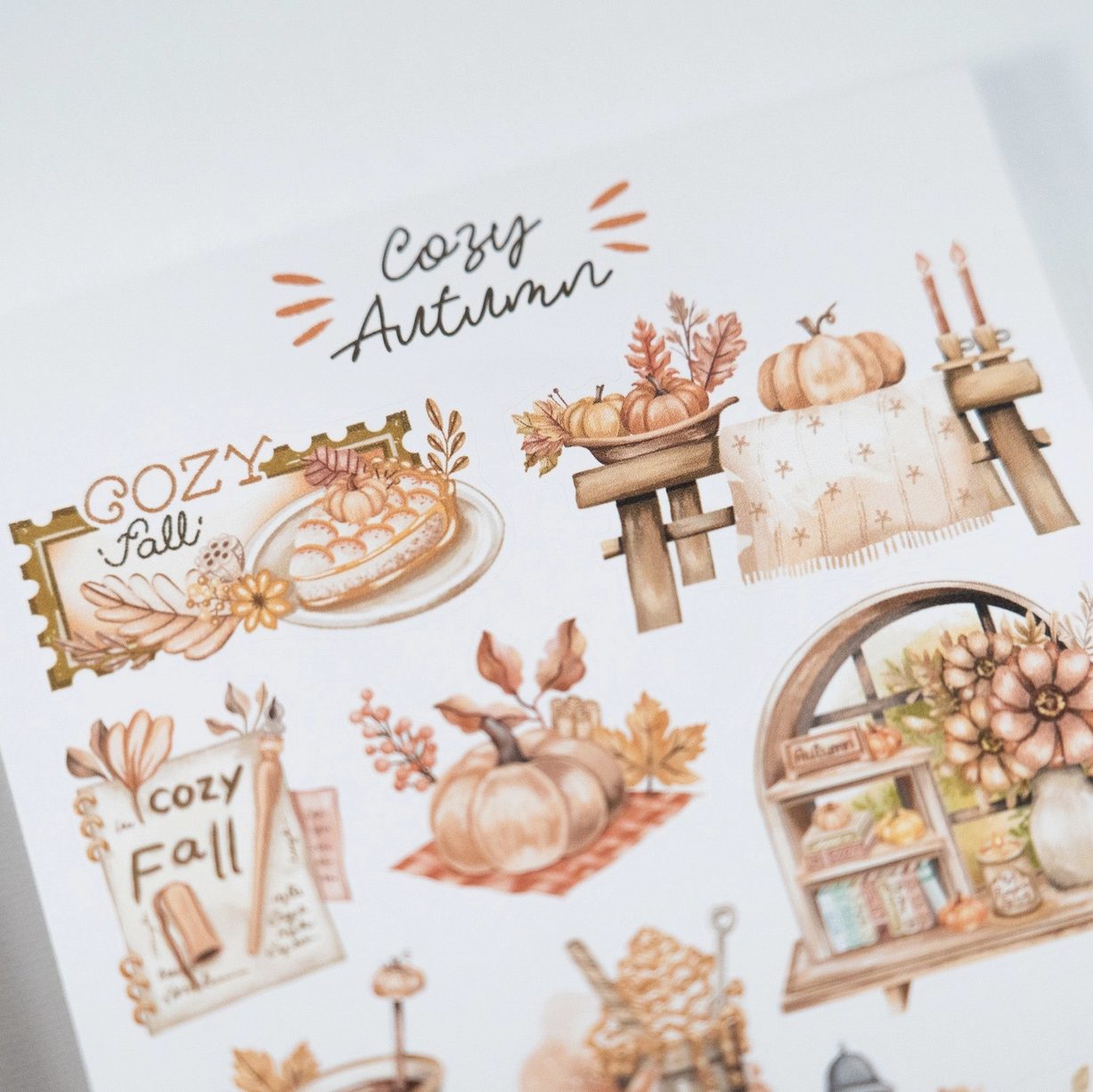 Lettoon Sticker Sheet - Cosy Autumn (2 Versions)