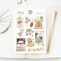 Lettoon Sticker Sheet - Warm on a Cosy Night