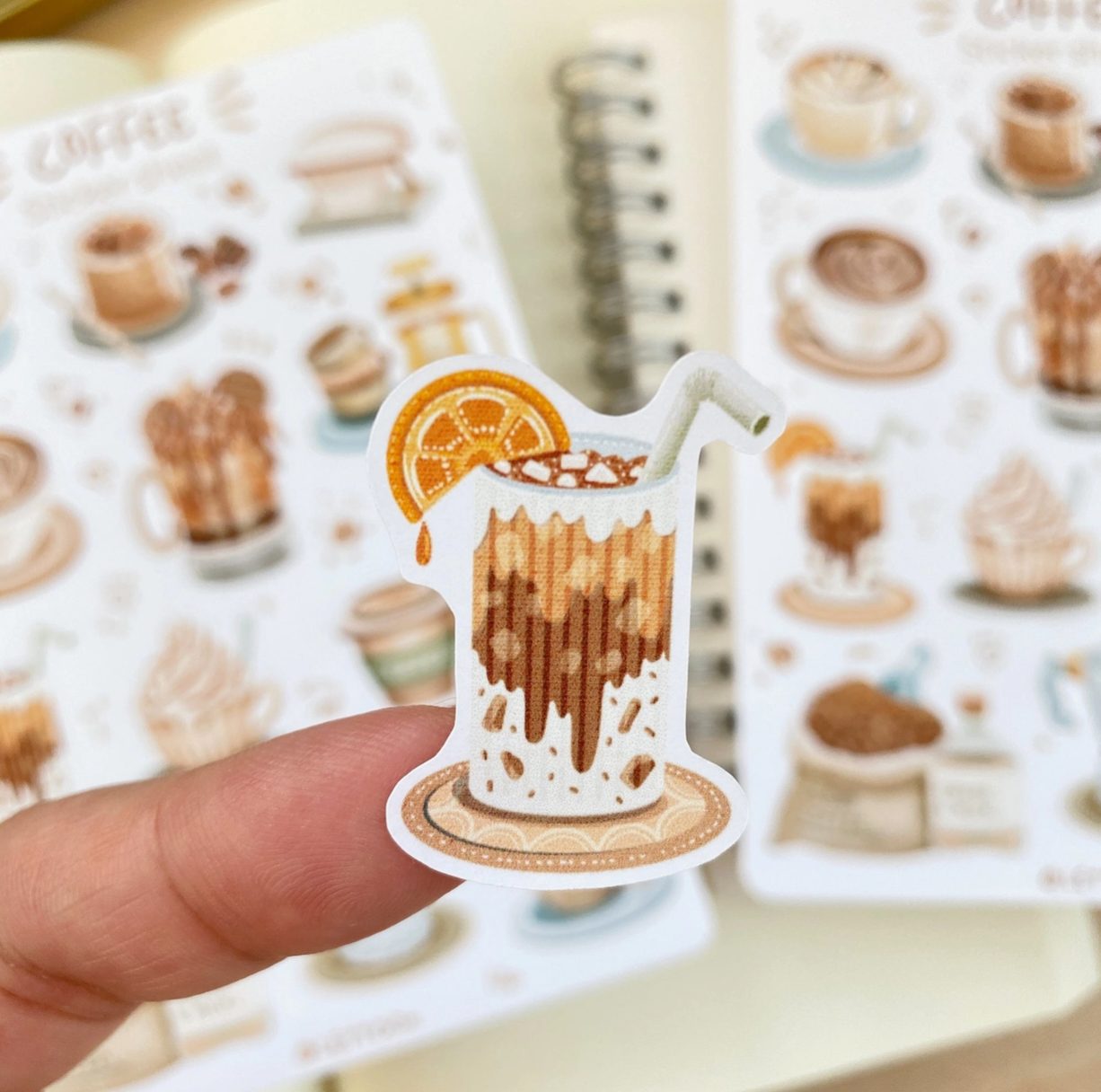 Lettoon Sticker Sheet - Lovely Morning Coffee