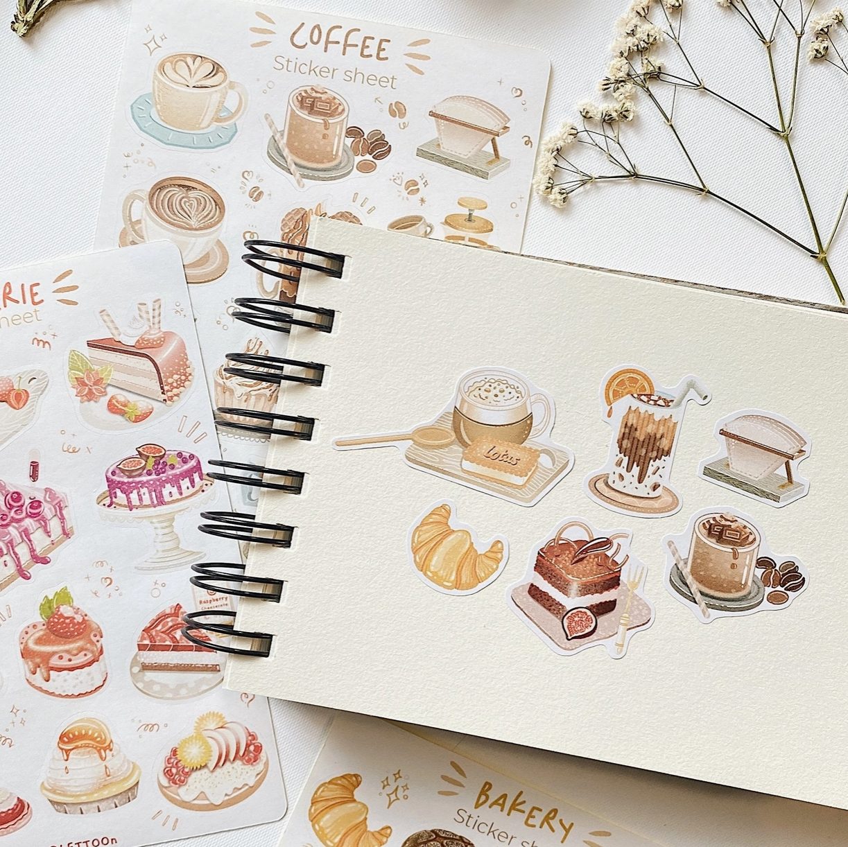 Lettoon Sticker Sheet - Lovely Morning Coffee