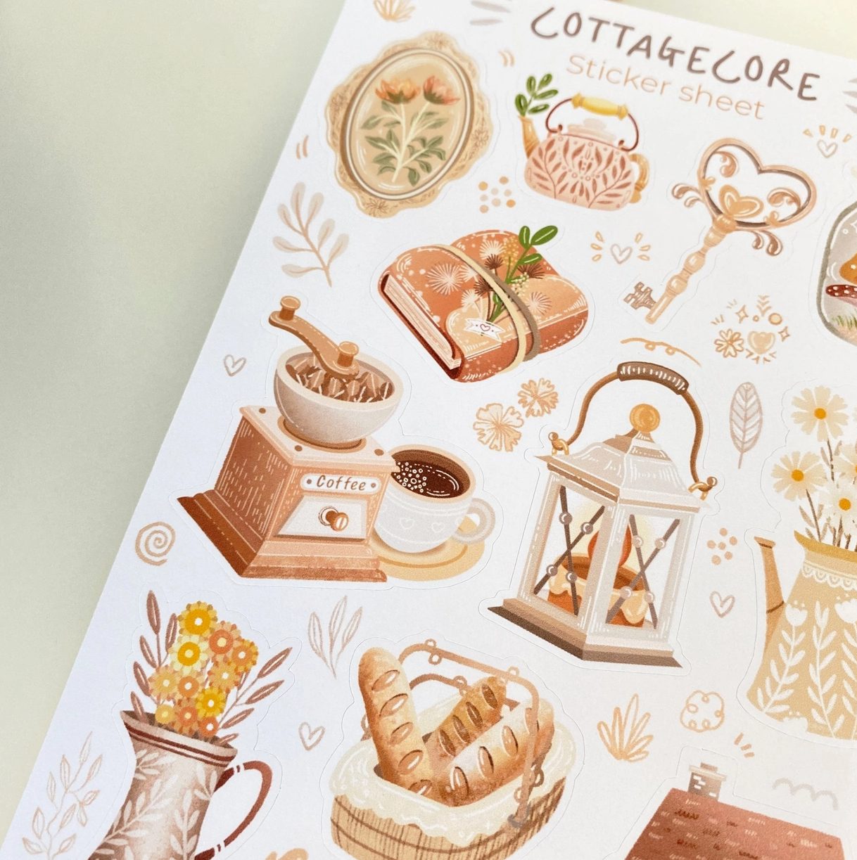 Lettoon Sticker Sheet - Cottagecore