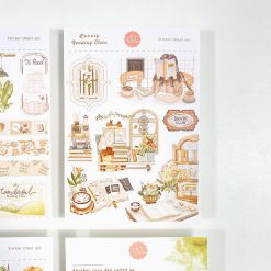 Lettoon Sticker Sheets & Postcard Set - Lovely Reading Time