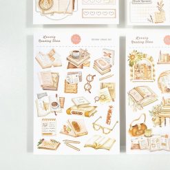 Lettoon Sticker Sheets & Postcard Set - Lovely Reading Time