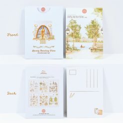 Lettoon Sticker Sheets & Postcard Set - Lovely Reading Time