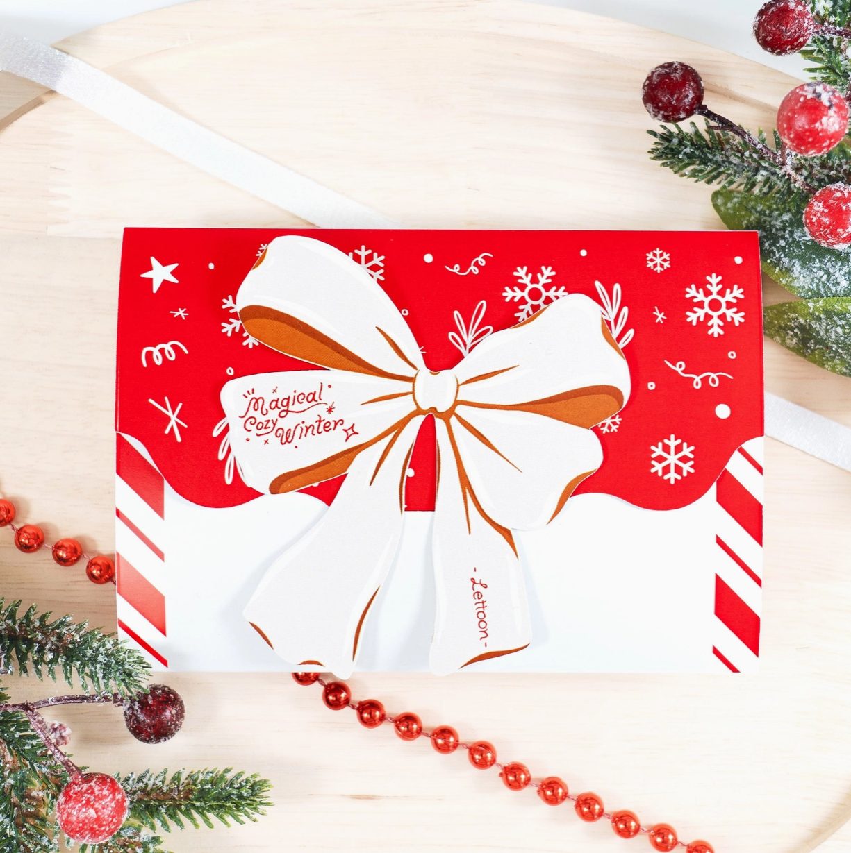 Lettoon Sticker Sheets & Postcard Set - Magical Cosy Winter