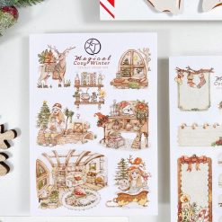 Lettoon Sticker Sheets & Postcard Set - Magical Cosy Winter