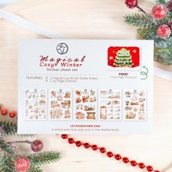Lettoon Sticker Sheets & Postcard Set - Magical Cosy Winter