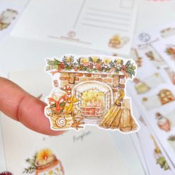 Lettoon Sticker Sheets & Postcard Set - Magical Cosy Winter