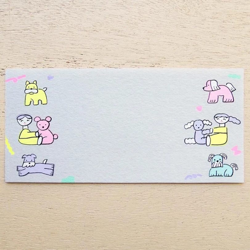 Cozyca Nishiwakitadashi Notepad - Dog Leisure Time