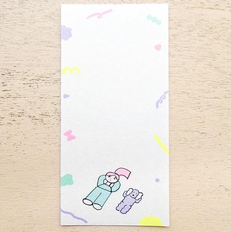 Cozyca Nishiwakitadashi Notepad - Dog Leisure Time