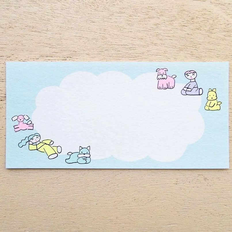 Cozyca Nishiwakitadashi Notepad - Dog Leisure Time