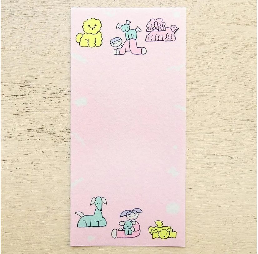Cozyca Nishiwakitadashi Notepad - Dog Leisure Time