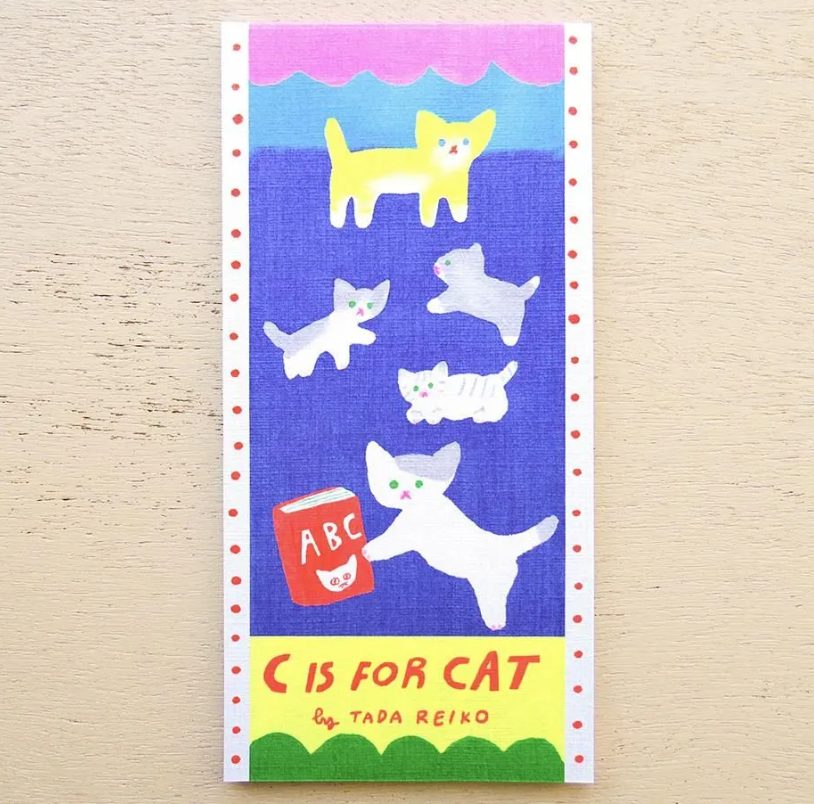 Cozyca Tada Reiko Notepad - C Is For Cat