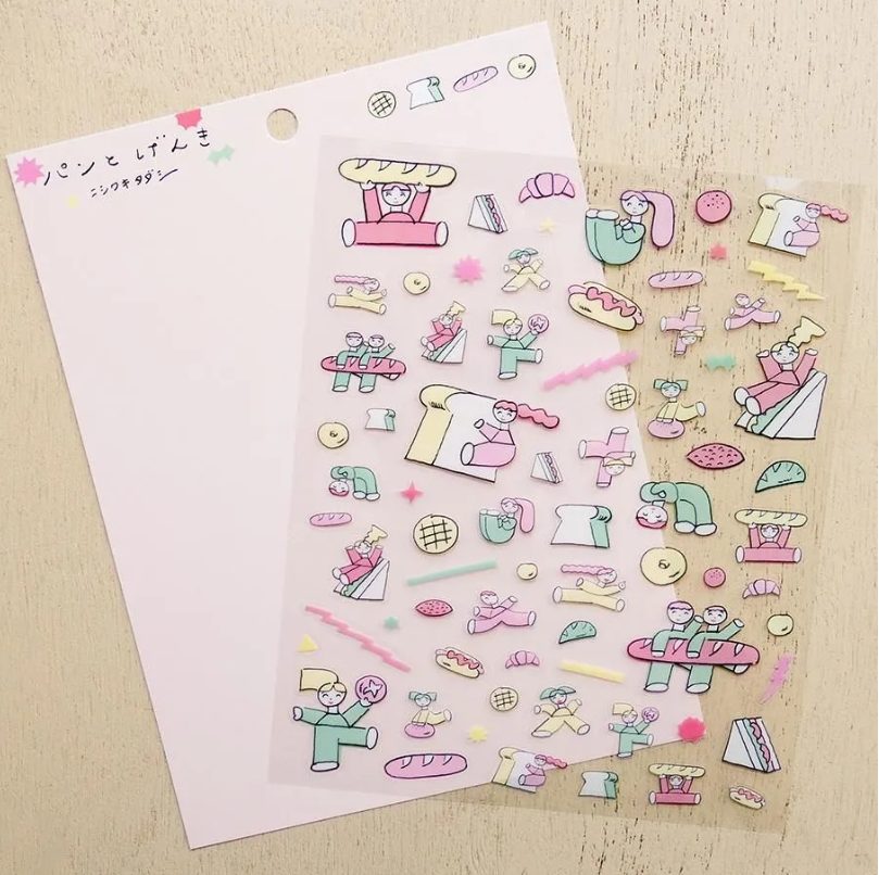 Cozyca Nishiwakitadashi Stickers - Pan to Genki