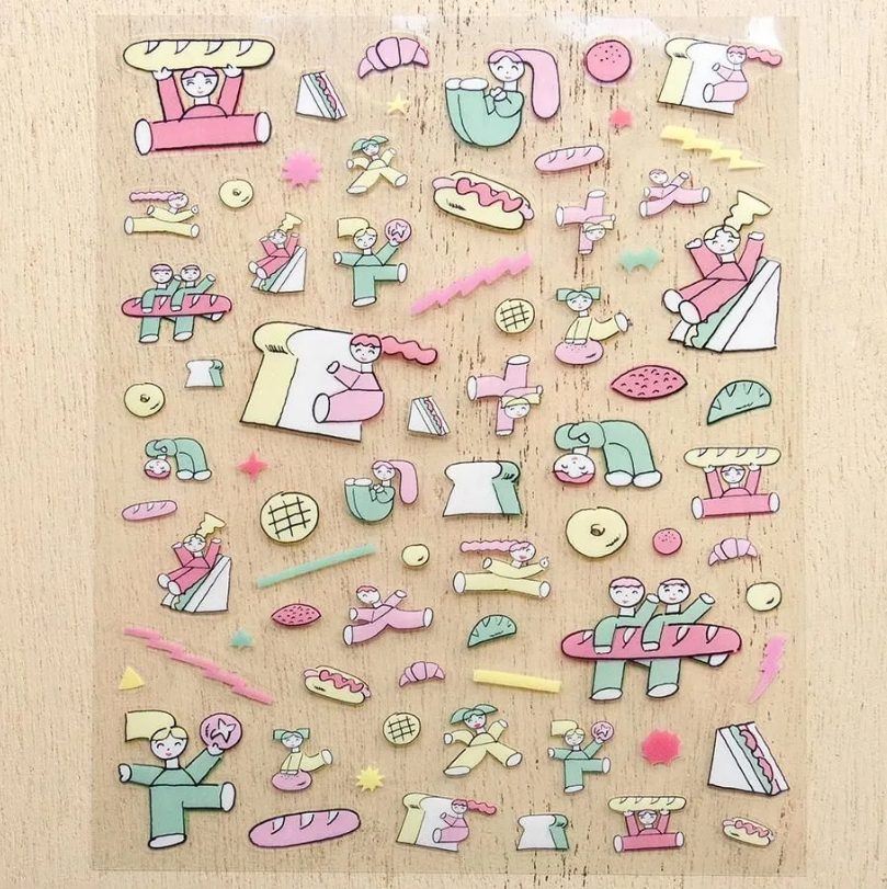 Cozyca Nishiwakitadashi Stickers - Pan to Genki