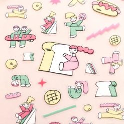 Cozyca Nishiwakitadashi Stickers - Pan to Genki