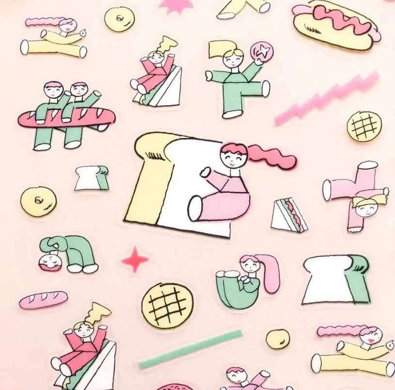 Cozyca Nishiwakitadashi Stickers - Pan to Genki