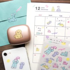 Cozyca Nishiwakitadashi Stickers - Dog Leisure Time