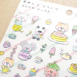 Cozyca Echigawa Noriyuki Stickers - Snacks and Animals