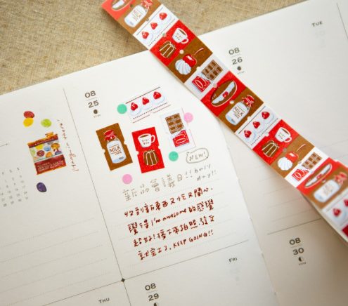 OURS Studio Afternoon Tea Time Label Sticker Roll