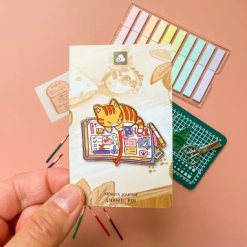 A Thousand Skies Enamel Pin - Kitten's Journal