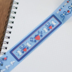 A Thousand Skies Kiss-Cut PET Tape - Strawberry Bunnies