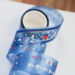 A Thousand Skies Kiss-Cut PET Tape - Strawberry Bunnies