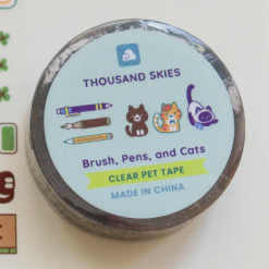 A Thousand Skies PET Tape - Brush, Pens and Cats