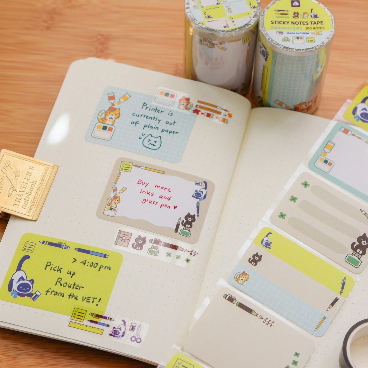 A Thousand Skies Paper Roll Labels - Stationery Cats