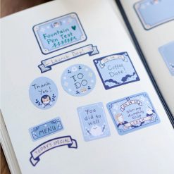 Thousand Skies Kiss-Cut Paper Roll Labels - Sparkles and Clouds