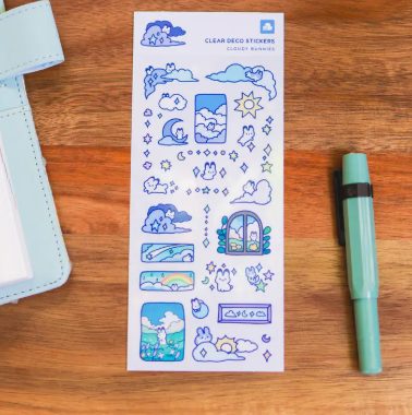 Thousand Skies Sticker Sheet - Cloudy Bunnies