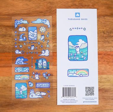 Thousand Skies Sticker Sheet - Cloudy Bunnies