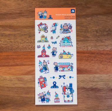 Thousand Skies Washi Sticker Sheet - Journal and Craft