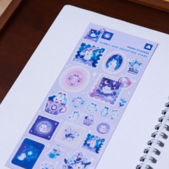 Thousand Skies Washi Sticker Sheet - Bunny and Shooting Stars