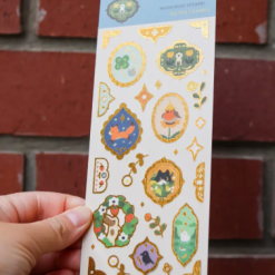 Thousand Skies Washi Sticker Sheet - Foiled Retro Frames