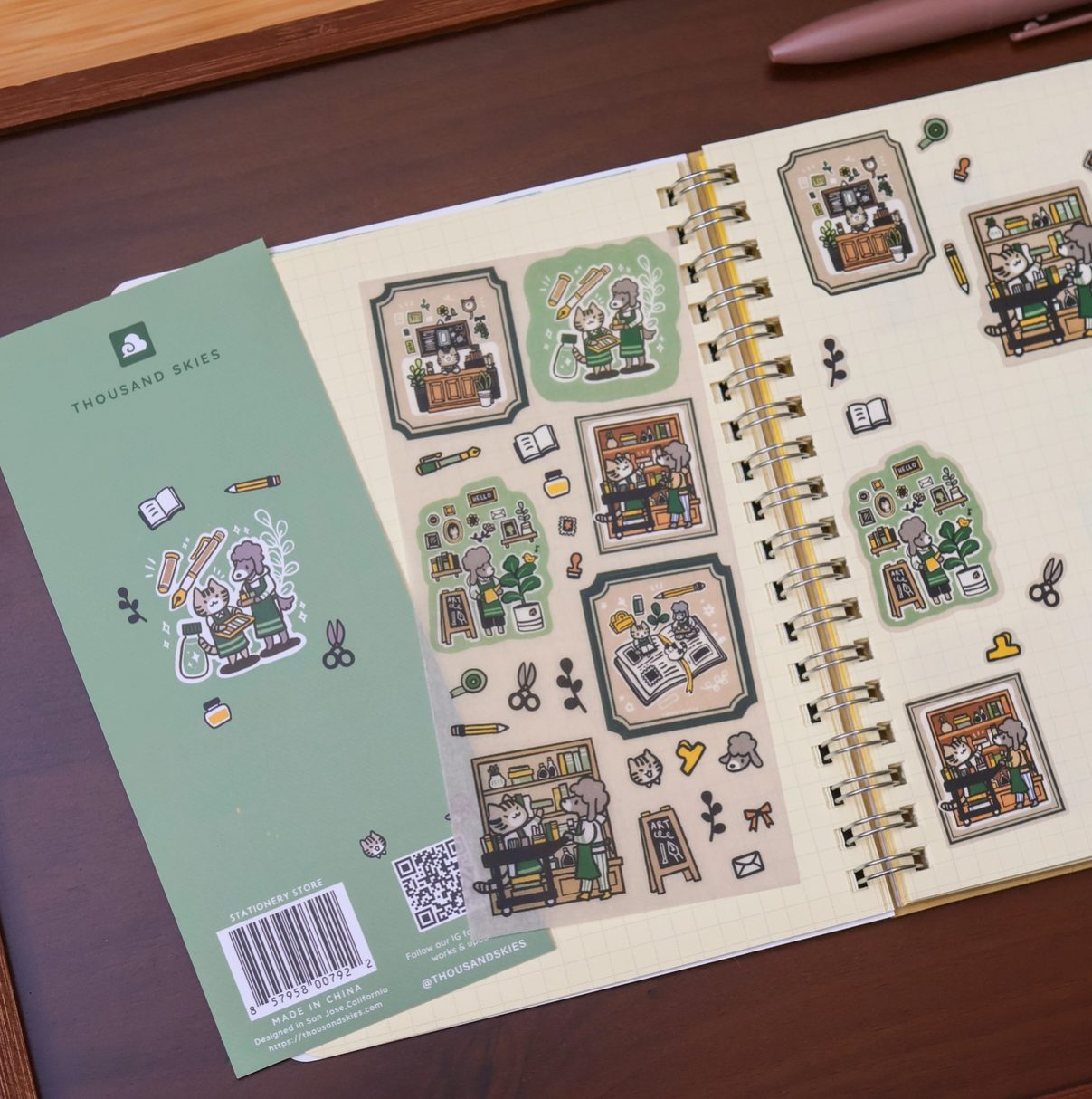 Thousand Skies Washi Sticker Sheet - Stationery Store