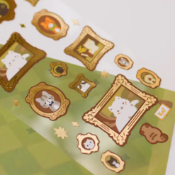 Thousand Skies Clear Sticker Sheet - Foiled Meowster Frames