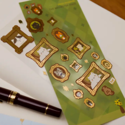 Thousand Skies Clear Sticker Sheet - Foiled Meowster Frames