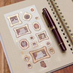 Thousand Skies Clear Sticker Sheet - Foiled Meowster Frames