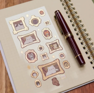 Thousand Skies Clear Sticker Sheet - Foiled Meowster Frames
