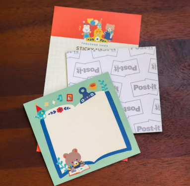 Thousand Skies Sticky Notes - Journaling Bear